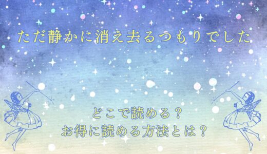 『ただ静かに消え去るつもりでした』が読めるサイトは？