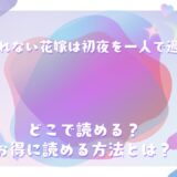 『愛されない花嫁は初夜を一人で過ごす』が読めるサイトは？