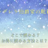 『シンデレラ伯爵家の靴箱館』が読めるサイトは？